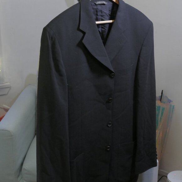 Baracuta 3 Button Black Twill Wool Jacket - Size 42 - Picture 2 of 6